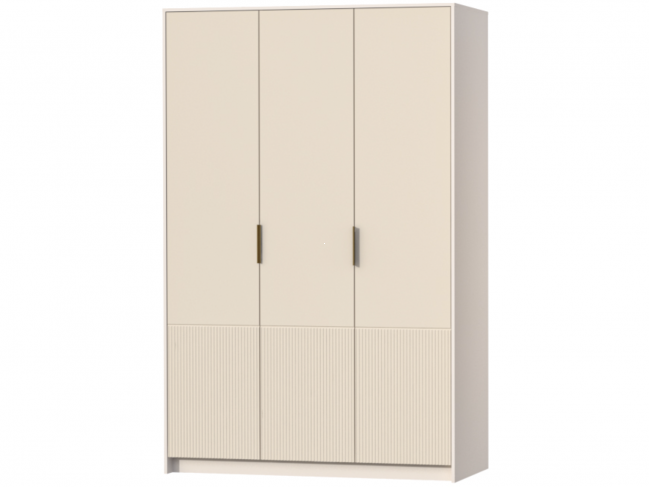 Шкаф 3-х створчатый Кэт-3, Кашемир/Тирамису матовый фото