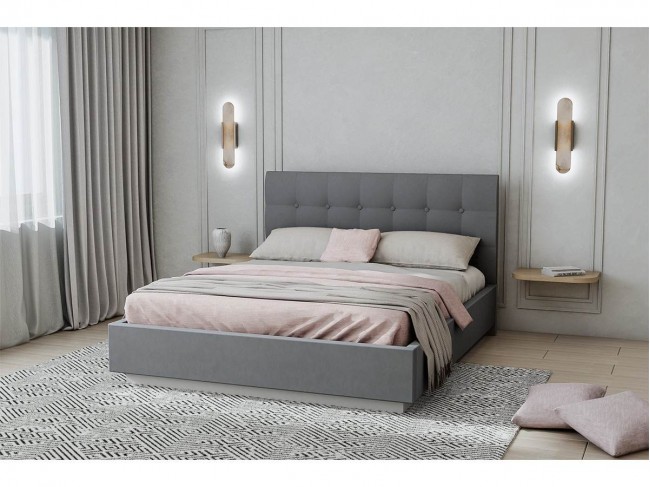 Кровать Квадрат арт.004 с настилом ЛДСП, 140х200 - Alysia 014 фото