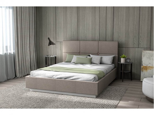 Кровать Соната арт.004 с настилом ЛДСП, 140х200 - Sherlock 932 фото