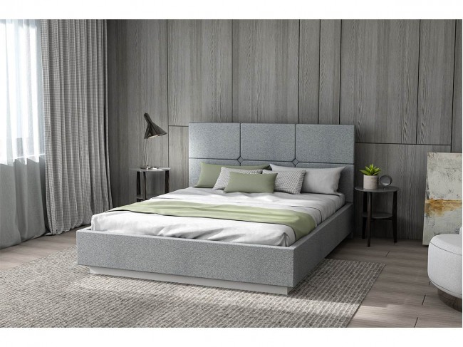 Кровать Соната арт.004 с настилом ЛДСП, 140х200 - Sherlock 993 фото