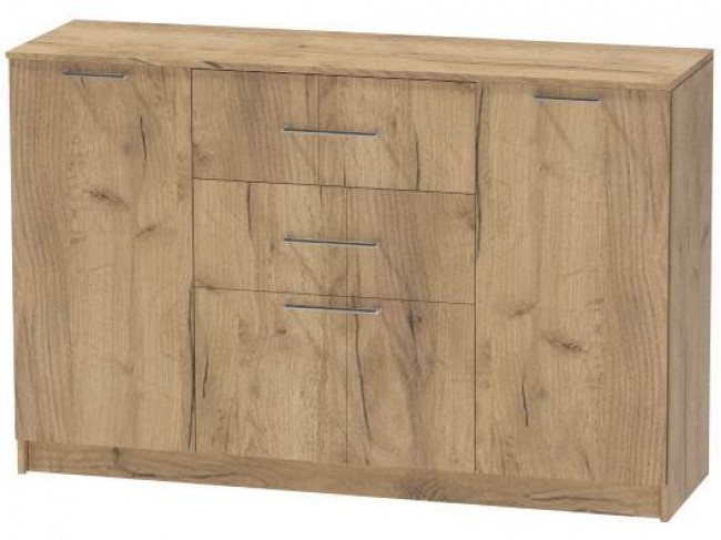 Комод №3 Иннэс-7, Дуб крафт золотой фото