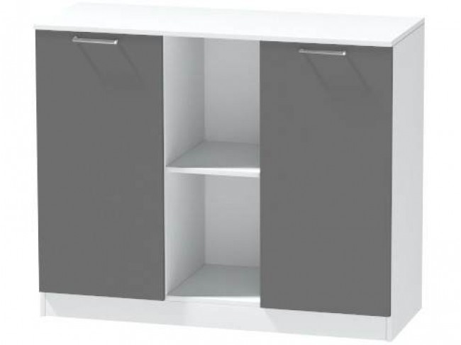 Комод №4 Иннэс-7, Белый/Графит фото