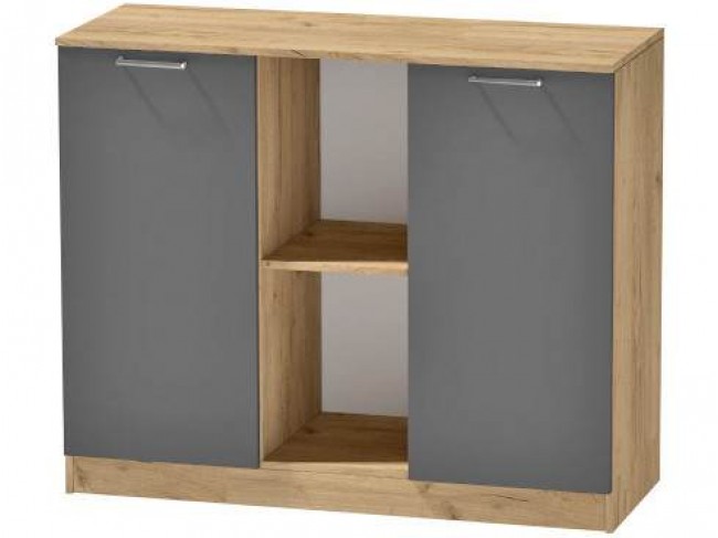 Комод №4 Иннэс-7, Крафт золотой/Графит фото