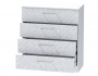 Комод №1 Иннэс-7, Белый/Бетон снежный купить