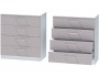 Комод №1 Иннэс-7, Белый/Грэй софт недорого