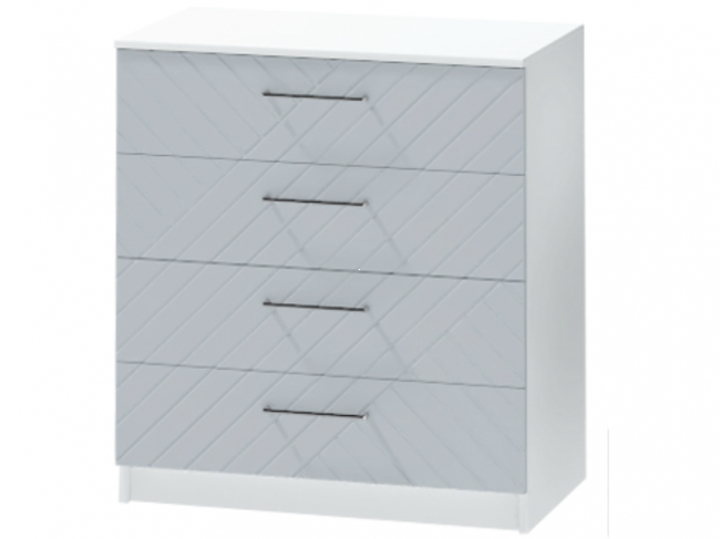 Комод №1 Иннэс-7, Белый/Монблан Р-826 фото