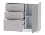 Комод №2 Иннэс-7, Белый/Грэй софт недорого