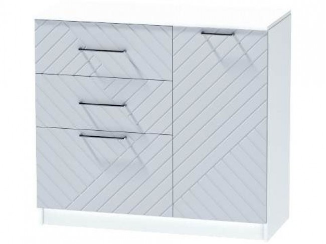 Комод №2 Иннэс-7, Белый/Монблан Р-826 фото