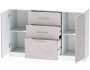 Комод №3 Иннэс-7, Белый/Грэй софт недорого