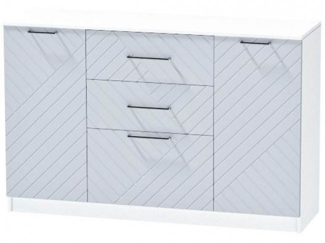 Комод №3 Иннэс-7, Белый/Монблан Р-826 фото