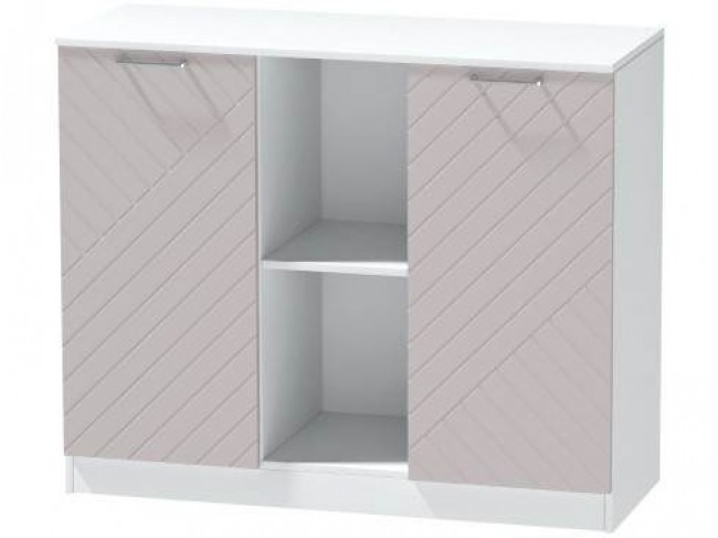 Комод №4 Иннэс-7, Белый/Грэй софт фото