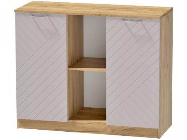 Комод №4 Иннэс-7, Крафт золотой/Грэй софт фото