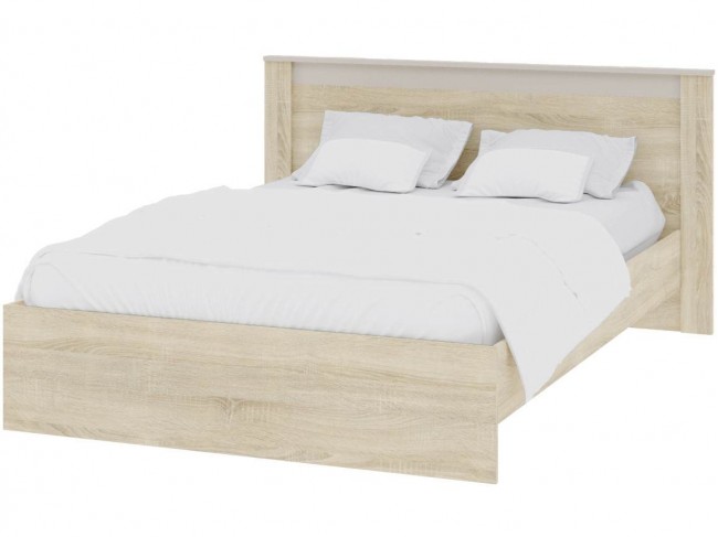 Кровать 140х200 Адель с настилом ДСП - Дуб сонома/Кашемир фото