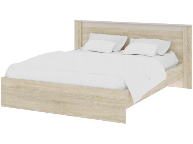 Кровать 160х200 Адель с настилом ДСП - Дуб сонома/Кашемир фото