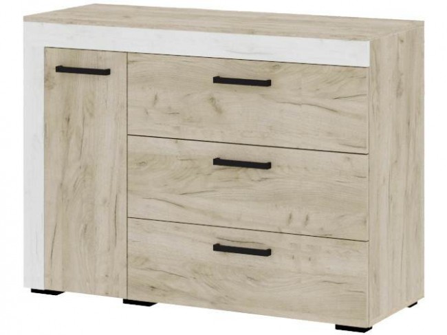 Комод Адель - Крафт серый/Крафт белый фото