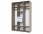Шкаф 3-х створчатый Теана - Крафт серый/МДФ светло-серый недорого