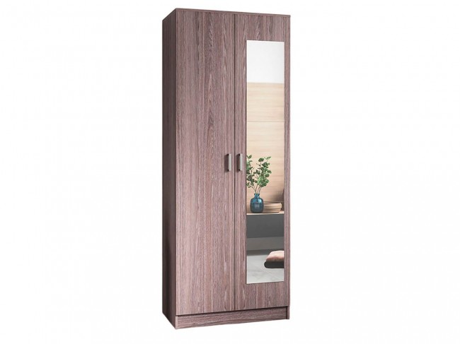 Шкаф Ронда ШК-20, Ясень анкор темный с зеркалом фото