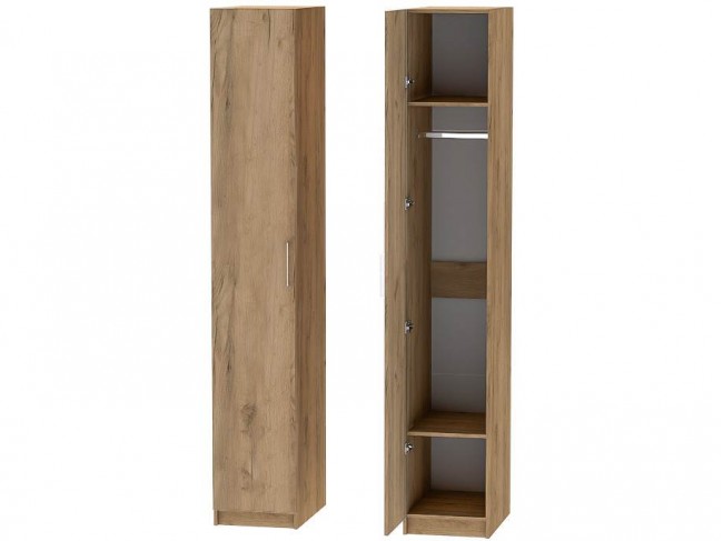 Шкаф-пенал №1 Иннэс-7 - Дуб крафт золотой фото