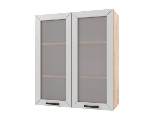 Шкаф навесной Альфа высокий со стеклом 800х920х300 фото
