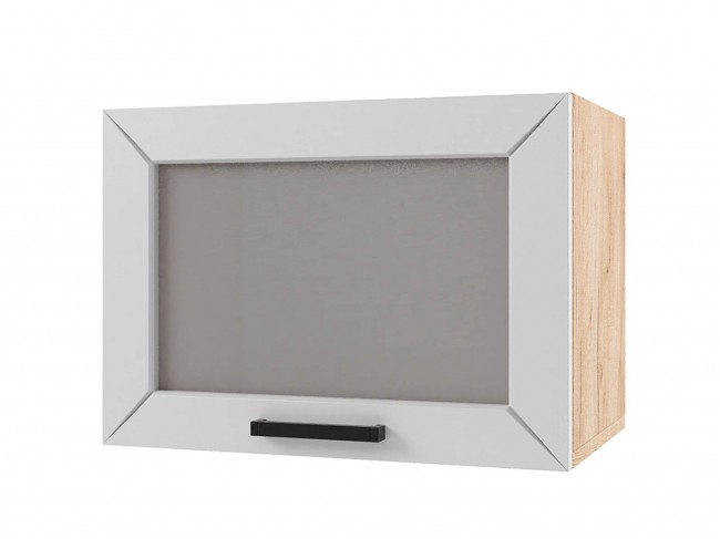 Шкаф навесной Альфа горизонтальный со стеклом 500х360х300 фото