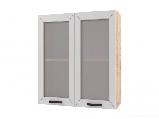 Шкаф навесной Альфа со стеклом 600х720х300 фото