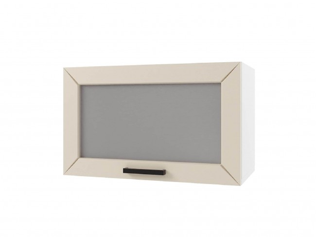 Шкаф навесной Альфа горизонтальный со стеклом 600х360х300 фото