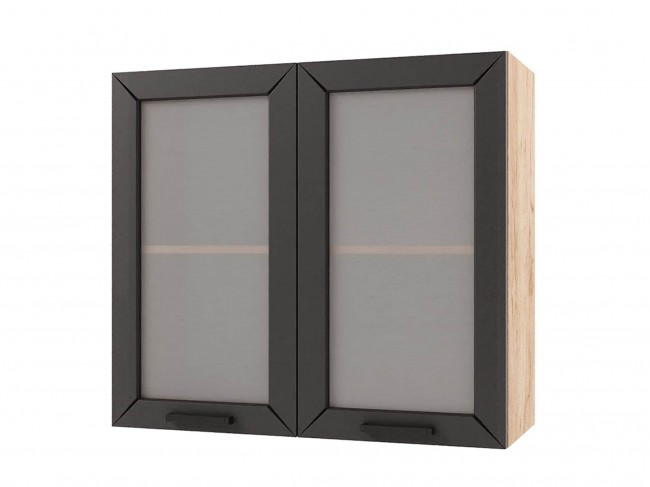 Шкаф навесной Альфа со стеклом 800х720х300 фото
