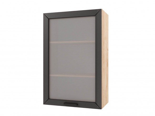 Шкаф навесной Альфа высокий со стеклом 500х920х300 фото
