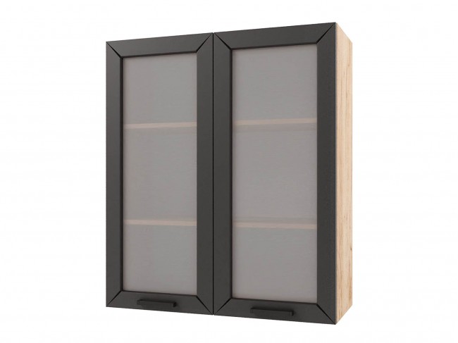 Шкаф навесной Альфа высокий со стеклом 800х920х300 фото