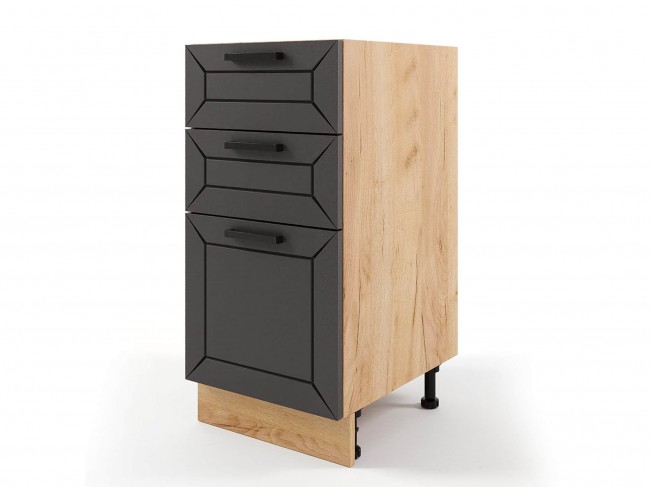 Шкаф напольный Альфа с 3-мя ящиками 400х820х476 фото