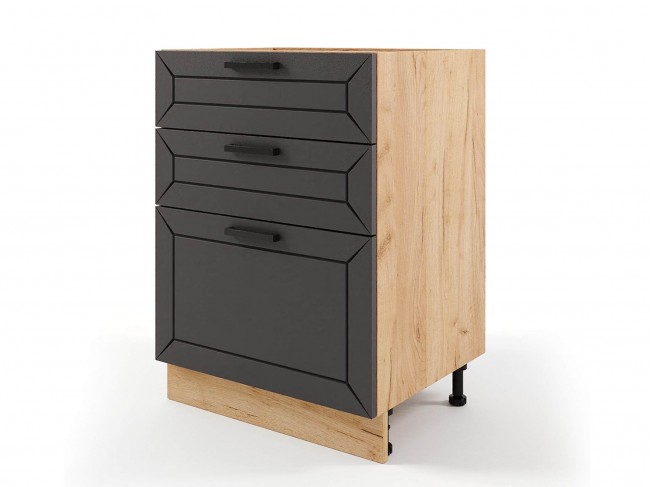 Шкаф напольный Альфа с 3-мя ящиками 600х820х476 фото