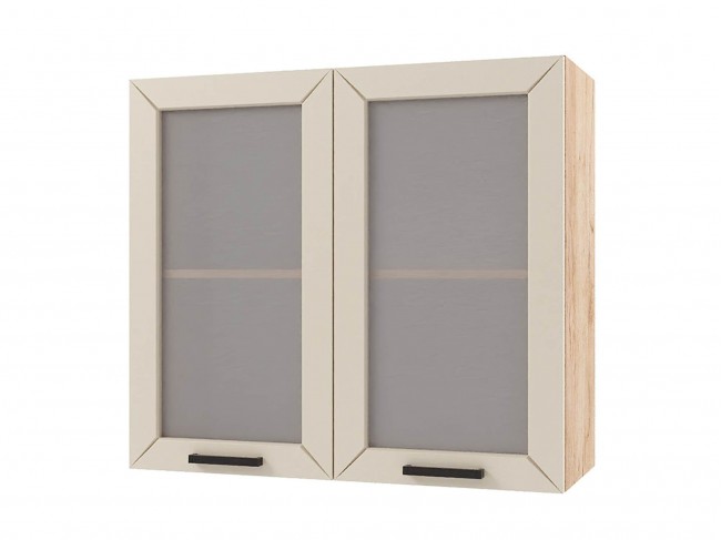 Шкаф навесной Альфа со стеклом 800х720х300 фото