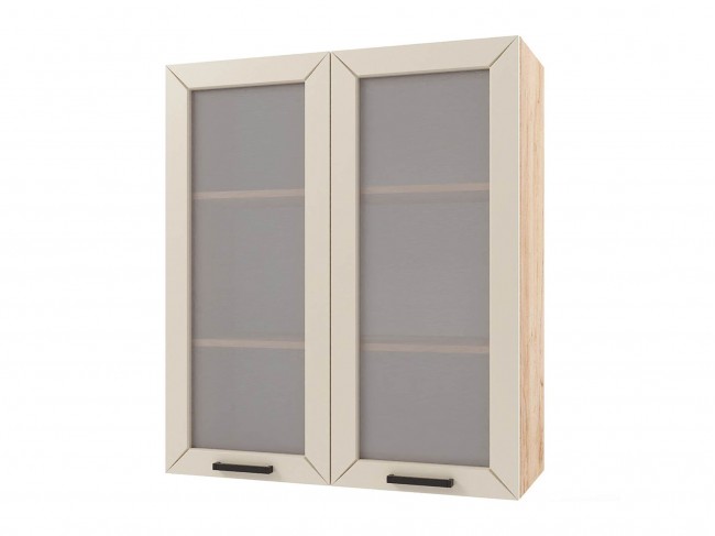 Шкаф навесной Альфа высокий со стеклом 800х920х300 фото