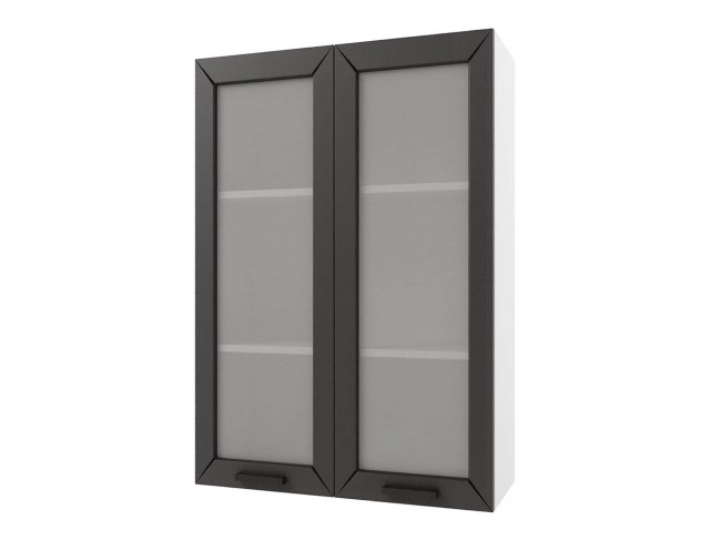 Шкаф навесной Альфа высокий со стеклом 600х920х300 фото