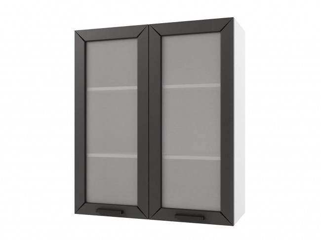 Шкаф навесной Альфа высокий со стеклом 800х920х300 фото