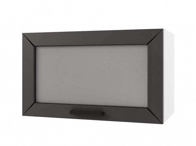 Шкаф навесной Альфа горизонтальный со стеклом 600х360х300 фото