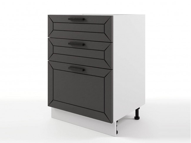 Шкаф напольный Альфа с 3-мя ящиками 600х820х476 фото