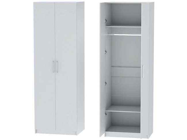 Шкаф двухдверный №1 Иннэс-7 - Белый фото