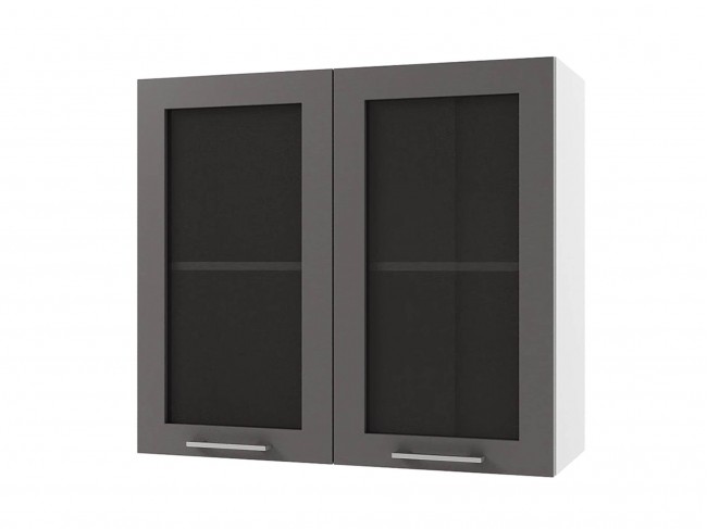 Шкаф навесной Катрин со стеклом 800х716х300 фото