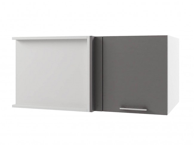 Шкаф навесной Катрин горизонтальный глубокий угловой 1000х358х60 фото