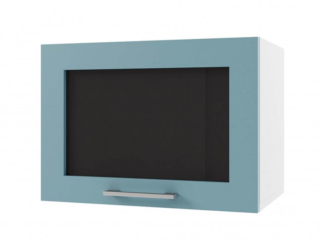 Шкаф навесной Катрин горизонтальный со стеклом 500х358х300 фото