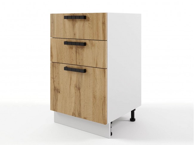 Шкаф напольный Пасаденна с 3-мя ящиками 500х820х476 фото