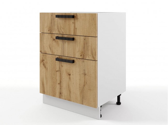 Шкаф напольный Пасаденна с 3мя ящиками 600х820х476 фото