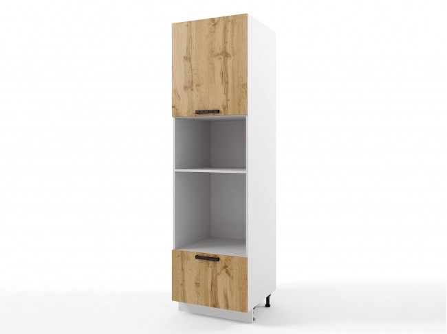 Шкаф-пенал напольный Пасаденна с нишами 600х2140х576 фото