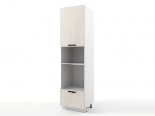 Шкаф-пенал напольный Пасаденна с нишами высокий 600х2340х576 фото