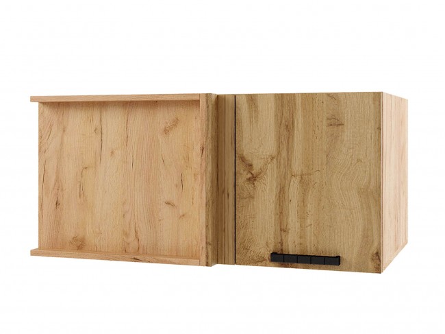 Шкаф навесной Пасаденна горизонтальный глубокий угловой 1000х360 фото