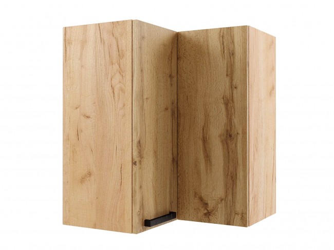 Шкаф навесной Пасаденна угловой пенал 600х720х600 фото