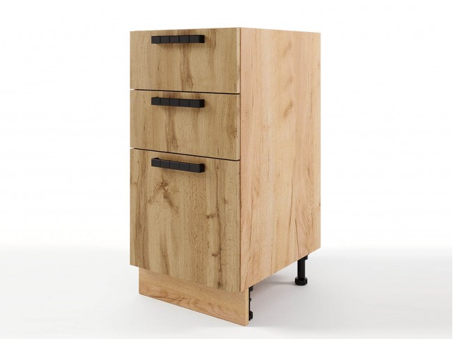 Шкаф напольный Пасаденна с 3-мя ящиками 400х820х476 фото