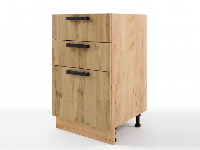 Шкаф напольный Пасаденна с 3-мя ящиками 500х820х476 фото