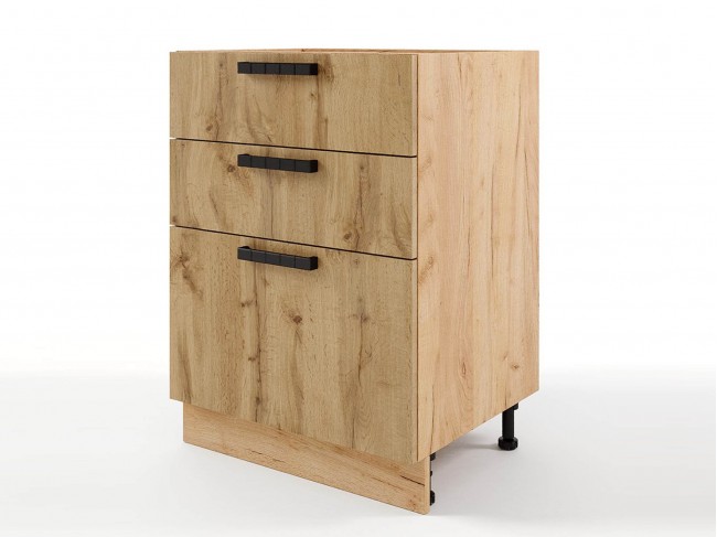 Шкаф напольный Пасаденна с 3-мя ящиками 600х820х476 фото